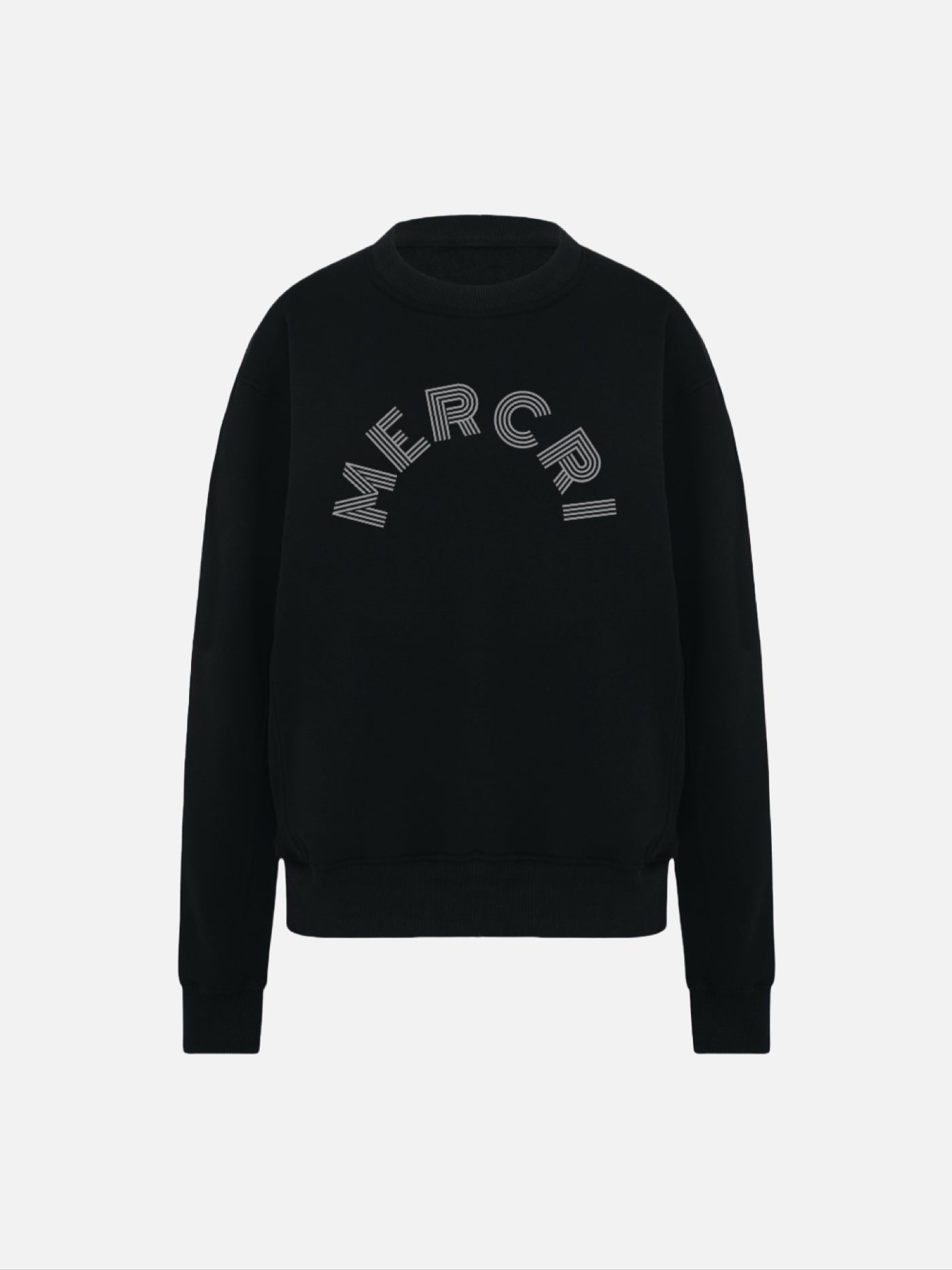 MerCri men’s jumper with monogram logo printed on chest